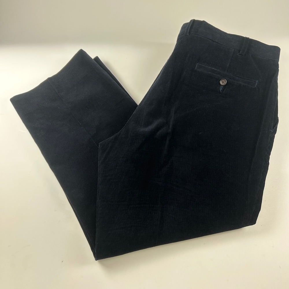 Lauren Ralph Lauren Mens 38x29 Navy Blue Corduroy Preppy Straight Leg Pants